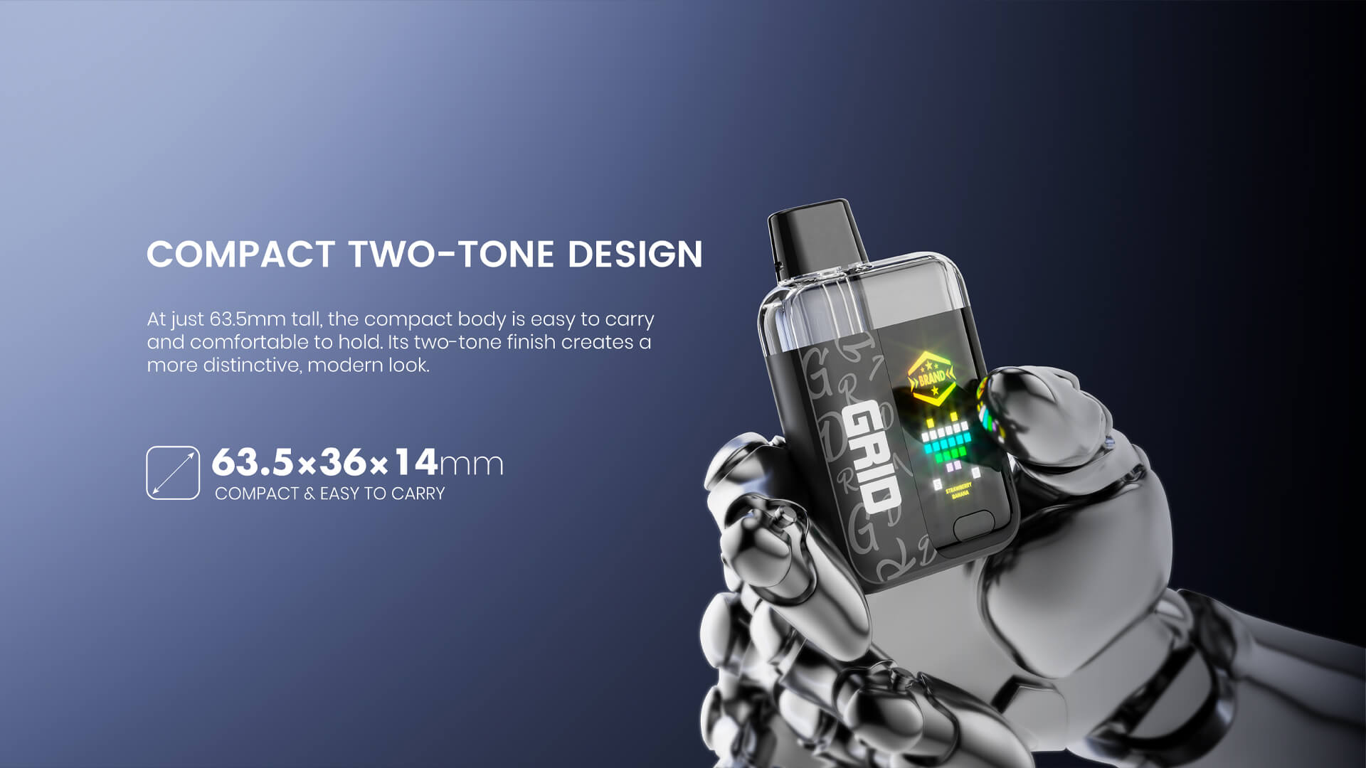 Gird Disposable Vape UI Displaying Smoking Time Factory Sales Description (2)