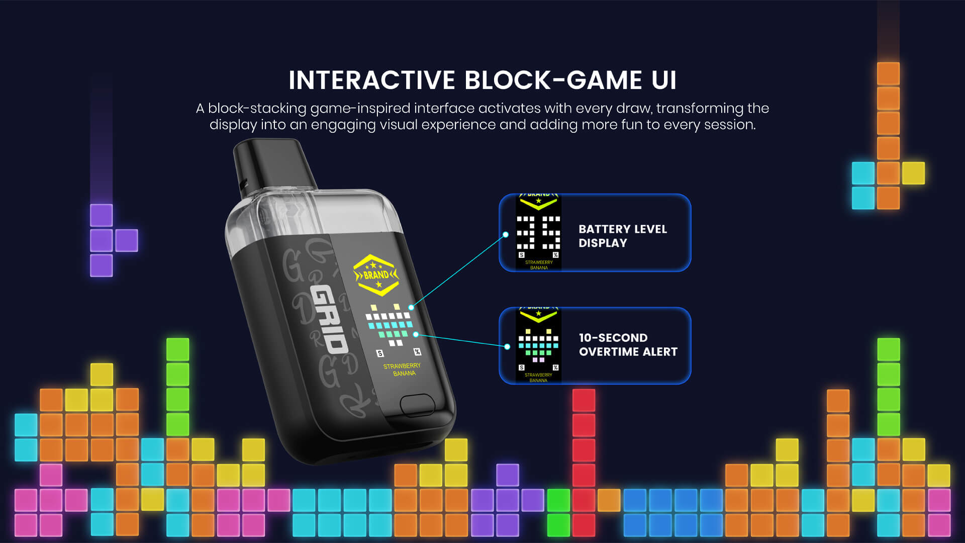 Gird Disposable Vape UI Displaying Smoking Time Factory Sales Description (6)