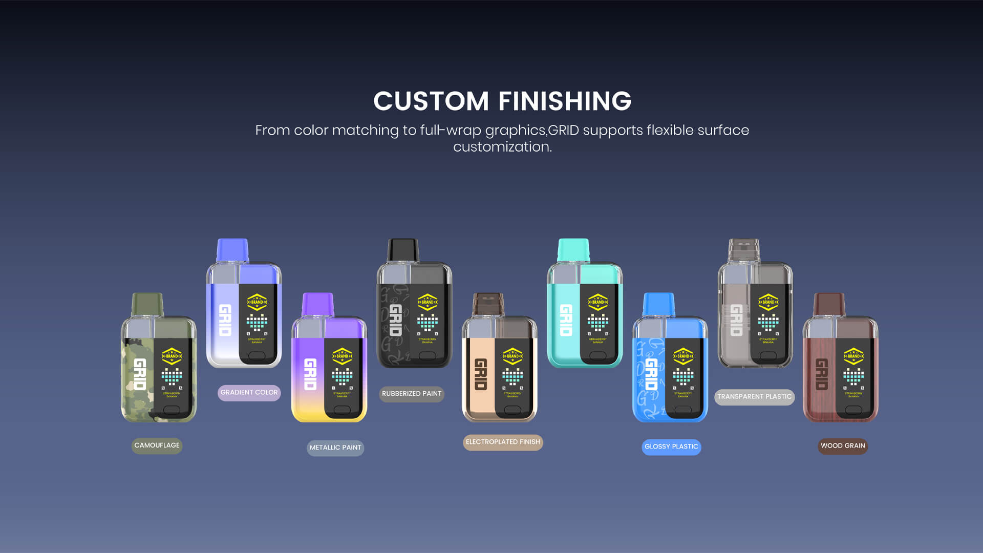 Gird Disposable Vape UI Displaying Smoking Time Factory Sales Description (8)