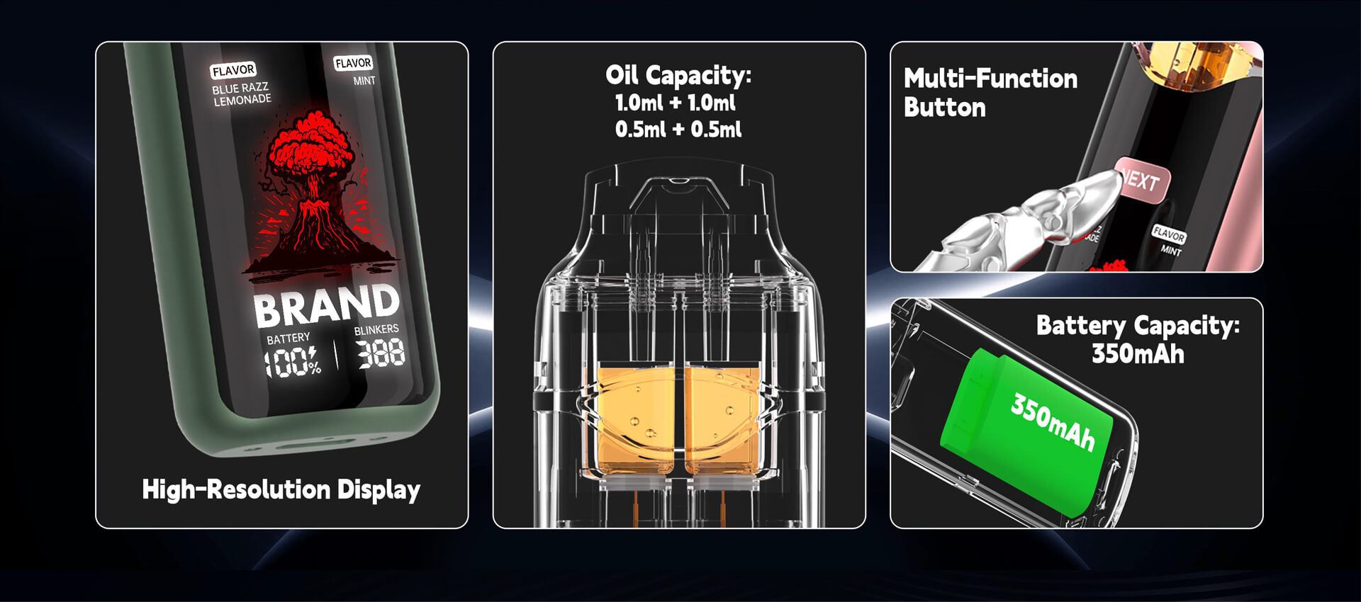 Dual Flavors Distillate Live Rosin THC Vape Manufacturer (1)